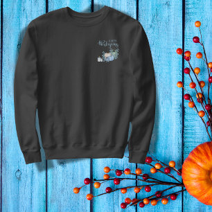 Happy thanksgiving i blått lång ärmad tröja