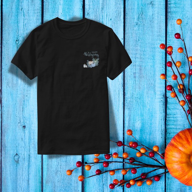 Happy thanksgiving i blått | Sötskjorta T Shirt (Skapare uppladdad)