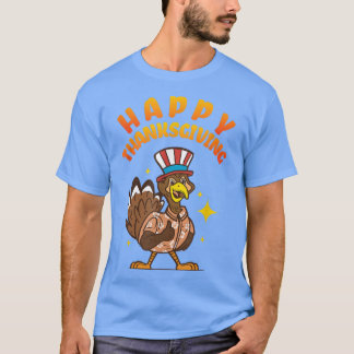 Happy thanksgiving I Funny Pilgrim Turkietdagen Ho T Shirt