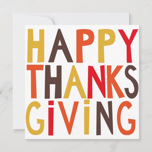 Happy thanksgiving! inbjudningar (Framsida)