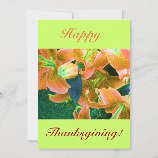 HAPPY THANKSGIVING IV INBJUDNINGAR (Framsida)