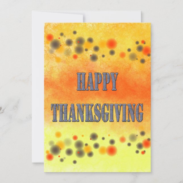 Happy thanksgiving julkort (Framsida)