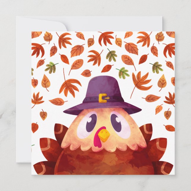 Happy thanksgiving julkort (Framsida)