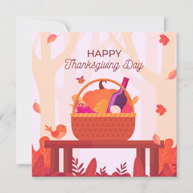 Happy thanksgiving julkort (Framsida)