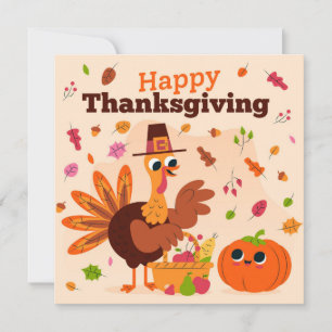 Happy thanksgiving julkort