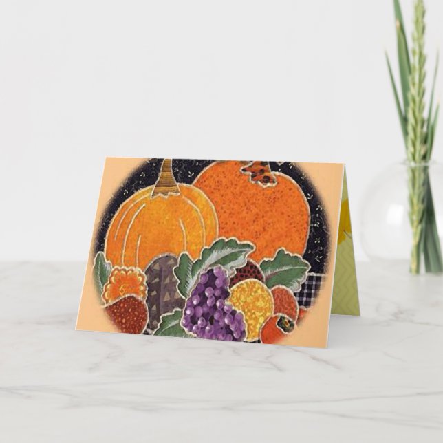 Happy thanksgiving-jummiekort helgkort (Framsida)
