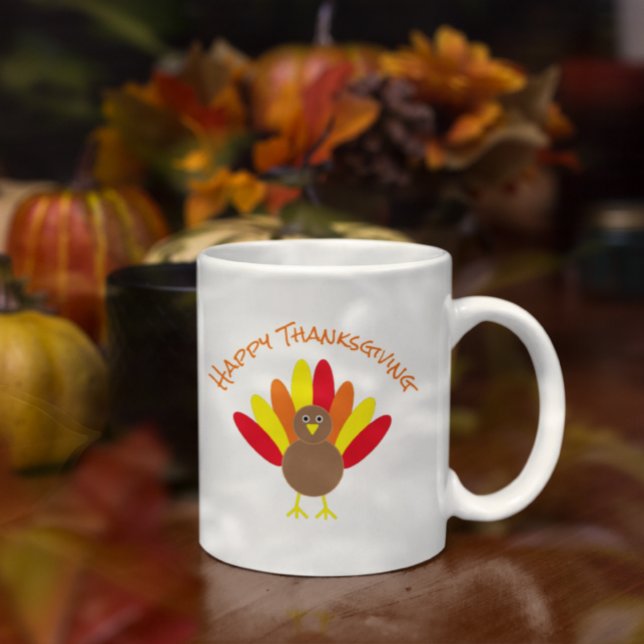 Happy thanksgiving kaffemugg (Skapare uppladdad)
