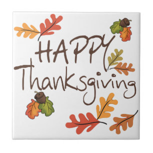 Happy thanksgiving kakelplatta
