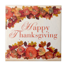 Happy thanksgiving kakelplatta