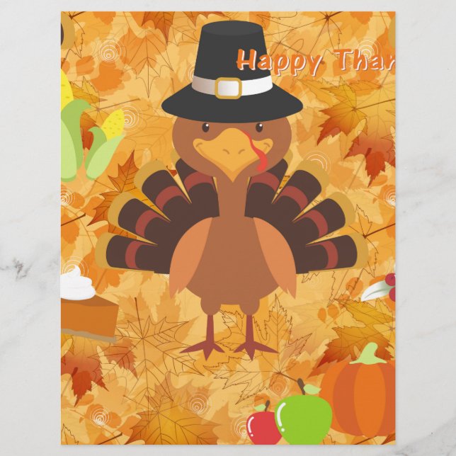 happy thanksgiving kalkon (Framsida)