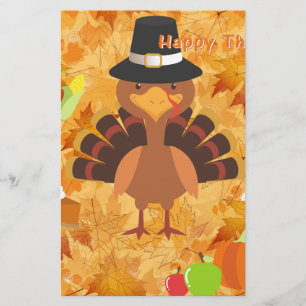 happy thanksgiving kalkon brevpapper