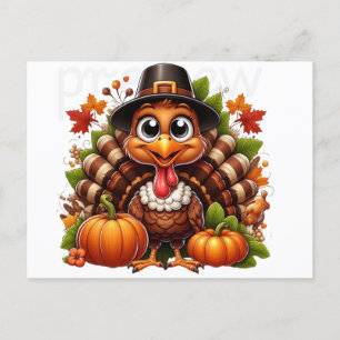 happy thanksgiving kalkon helg vykort