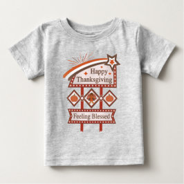 Happy thanksgiving känner sig välsignerat Retro-te T Shirt