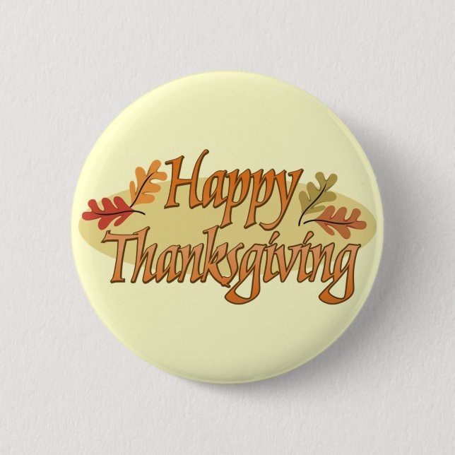 Happy thanksgiving knäppas knapp (Framsida)