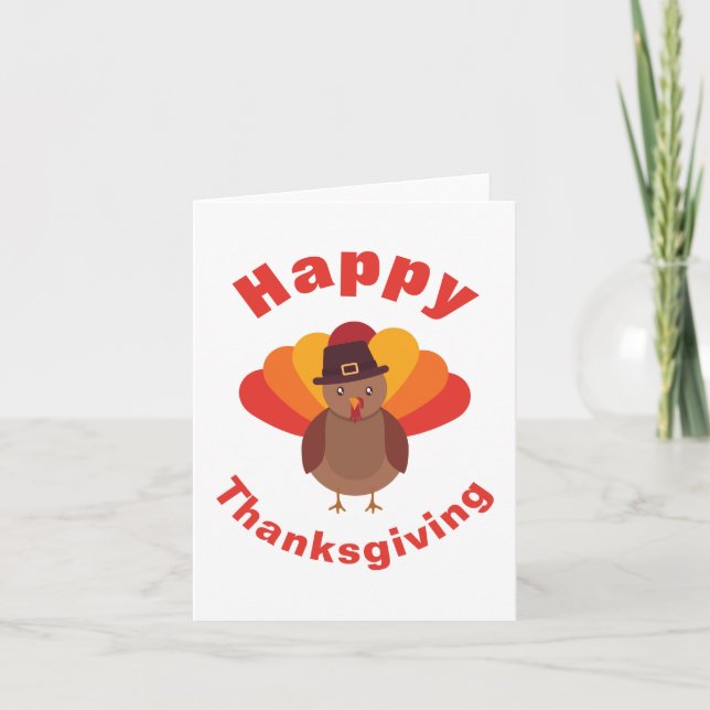 Happy thanksgiving kort (Framsida)