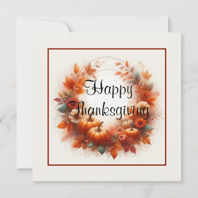 Happy thanksgiving kort (Framsida)