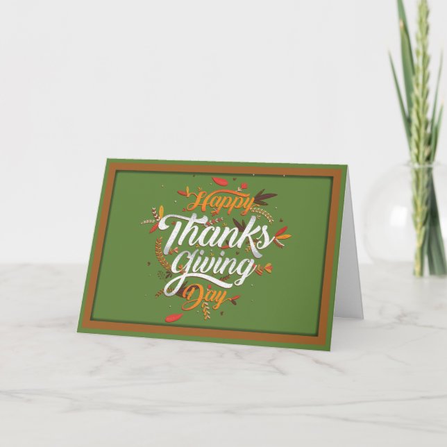 Happy thanksgiving kort (Framsida)
