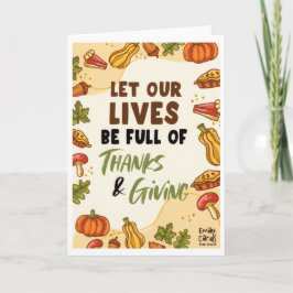 Happy Thanksgiving Kort