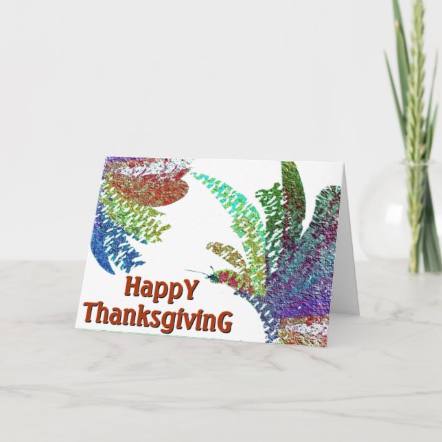 HAPPY THANKSGIVING-KORT FÖR ALLA HELGKORT (Framsida)