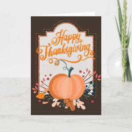 Happy thanksgiving-kort för elegant kort