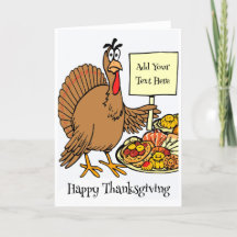 Happy thanksgiving-kort för personlig