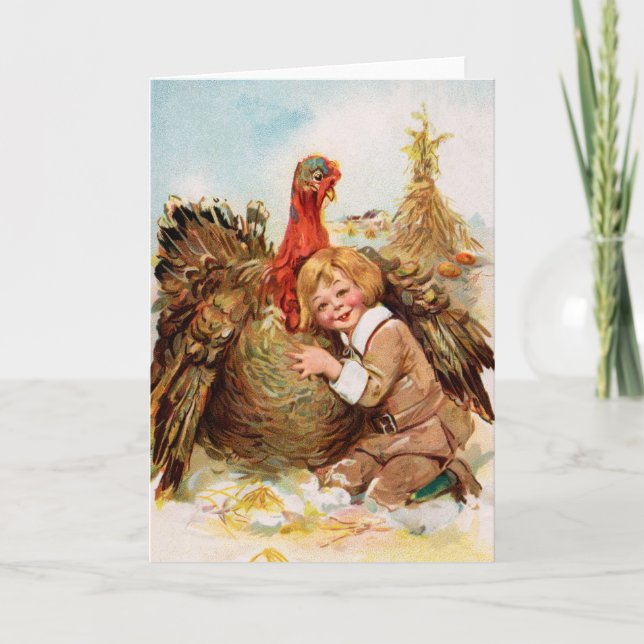 Happy thanksgiving-kort helgkort (Framsida)