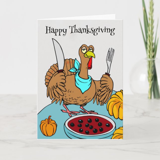 Happy thanksgiving-kort helgkort (Framsida)
