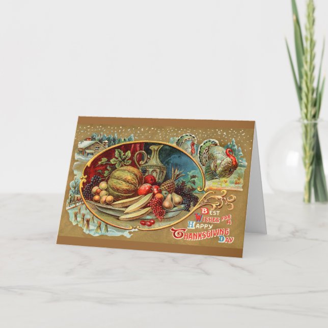 Happy thanksgiving-kort helgkort (Framsida)