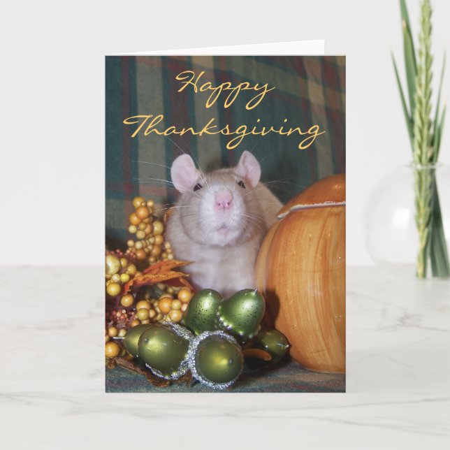 Happy thanksgiving-kort helgkort (Framsida)