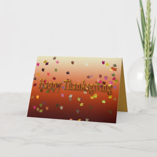 Happy thanksgiving-kort helgkort (Framsida)
