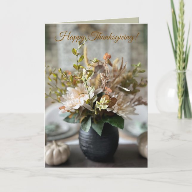 Happy thanksgiving-kort kort (Framsida)