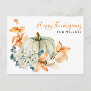 Happy thanksgiving-kort vykort