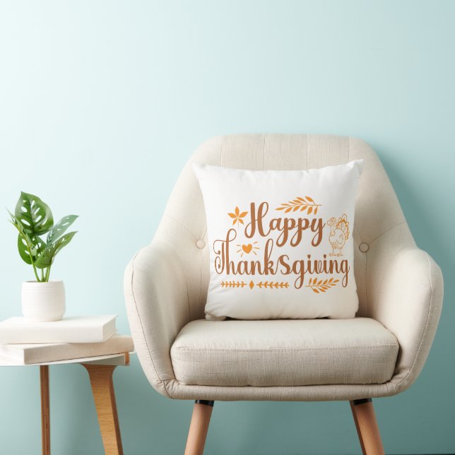 Happy thanksgiving kudde (Stol)