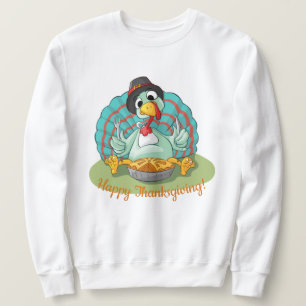 Happy thanksgiving lång ärmad tröja