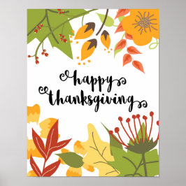 HAPPY THANKSGIVING - LÖV - POSTER