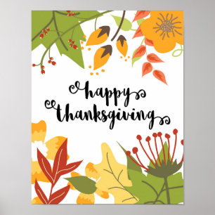HAPPY THANKSGIVING - LÖV - POSTER