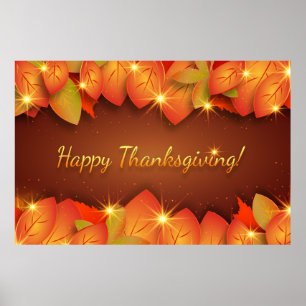 Happy thanksgiving Löv Poster