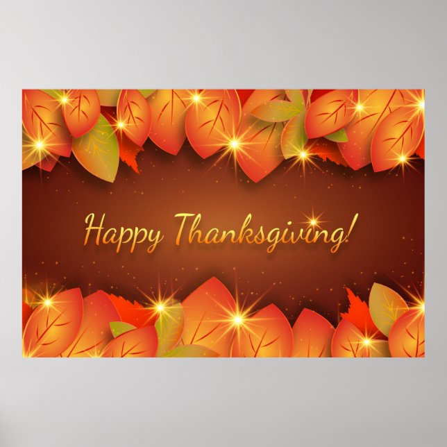 Happy thanksgiving Löv Poster (Framsidan)