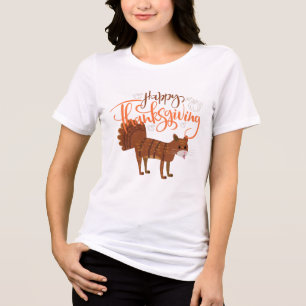 Happy thanksgiving-lubb med Turkiet Svan T Shirt