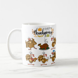 happy thanksgiving,Lycklig Turkiet Kaffemugg