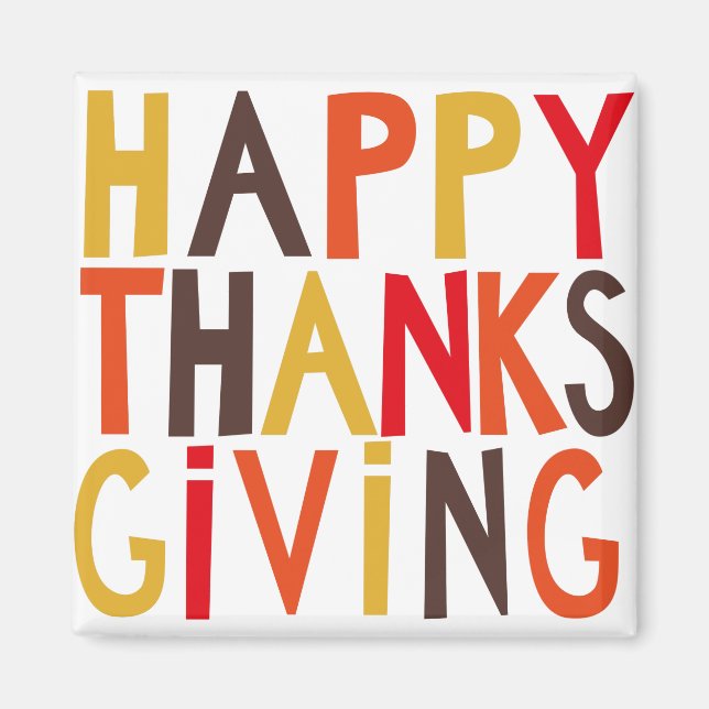 Happy thanksgiving! Magnet (Framsidan)