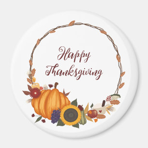 Happy thanksgiving magnet