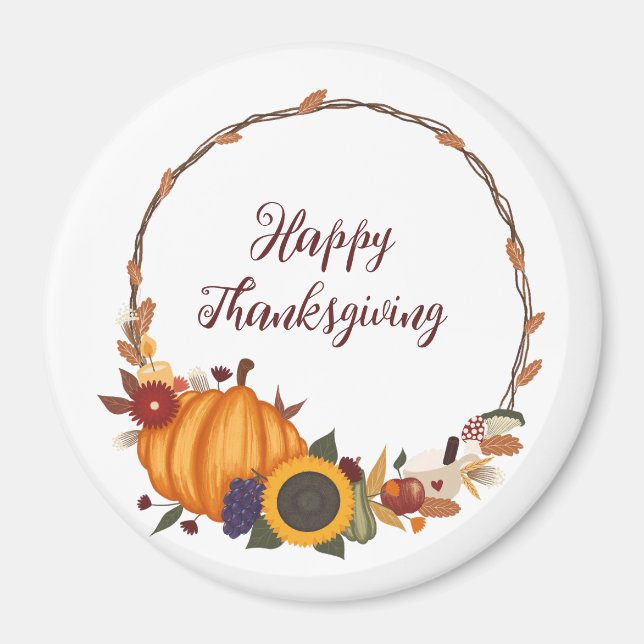 Happy thanksgiving magnet (Framsidan)