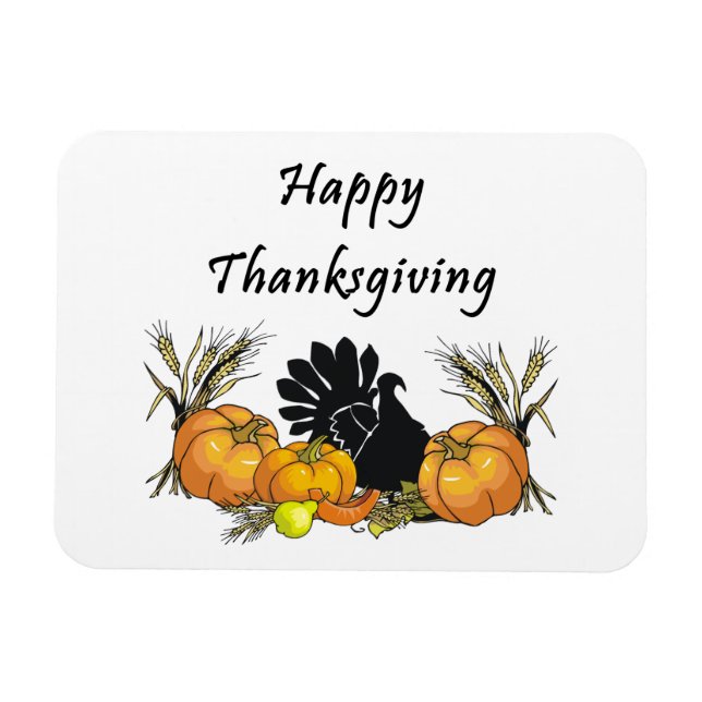 Happy thanksgiving magnet (Horisontell)