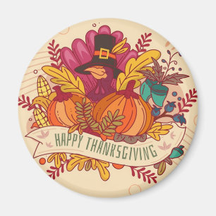 Happy thanksgiving magnet