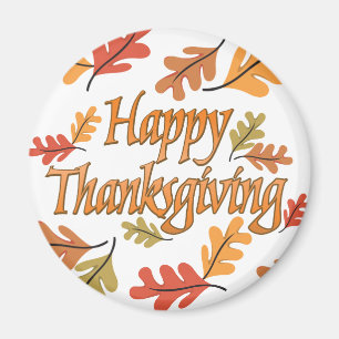 Happy thanksgiving magnet