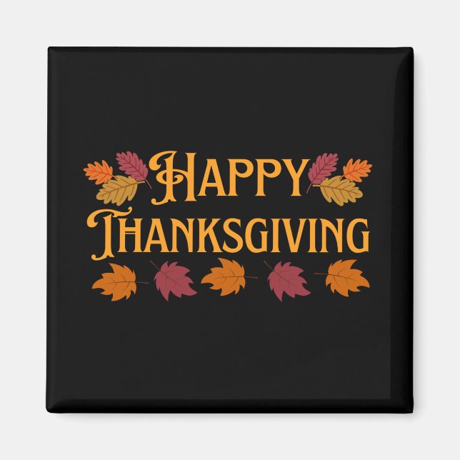 Happy thanksgiving magnet (Framsidan)
