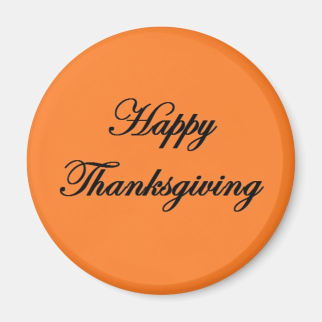"Happy thanksgiving" Magnet (Framsidan)