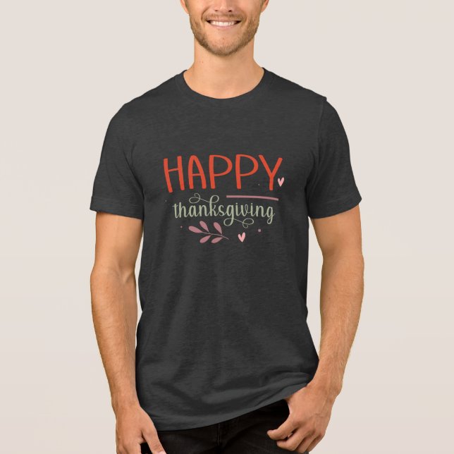 Happy thanksgiving Manar Shirt T (Framsida)