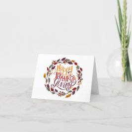 Happy thanksgiving-mappat Helgdag-kort Helgkort